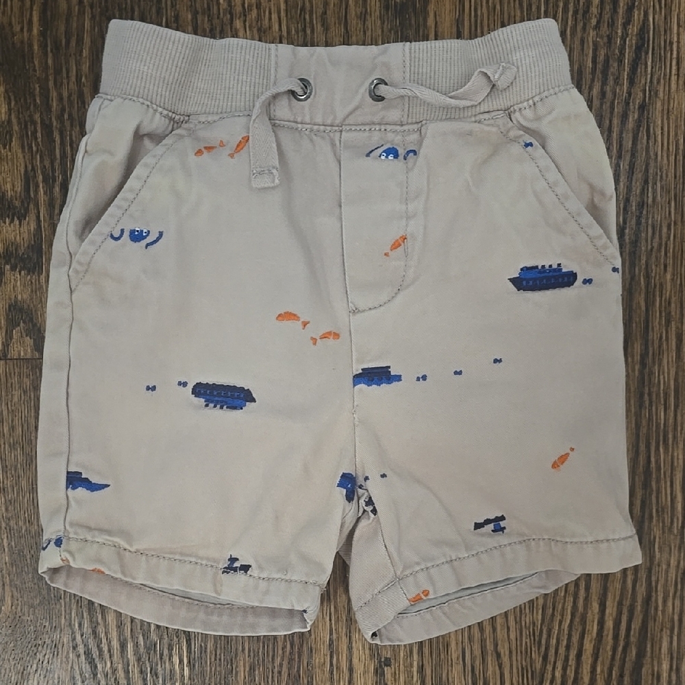 HANNA ANDERSSON Embroidered nautical shorts